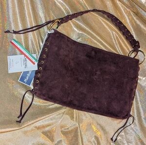 Cheval Firenze NEW Suede Shoulder Bag